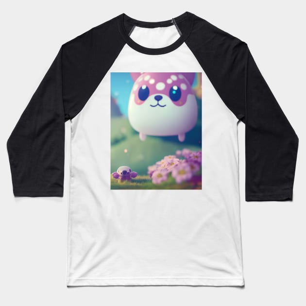 bee and puppycat 3d Baseball T-Shirt by ComicsFactory